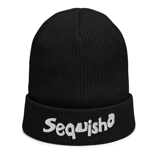 Sequish-i-a Embroidered Ribbed Beanie
